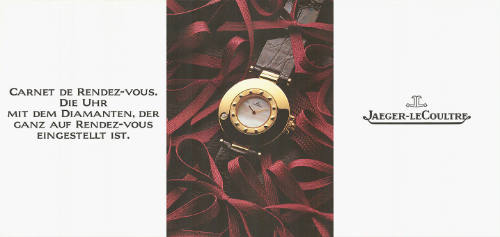 Carnet de Rendez-vous. Die Uhr mit dem Diamanten. Der ganz auf Rendez-vous eingestellt ist. Jaeger-LeCoultre