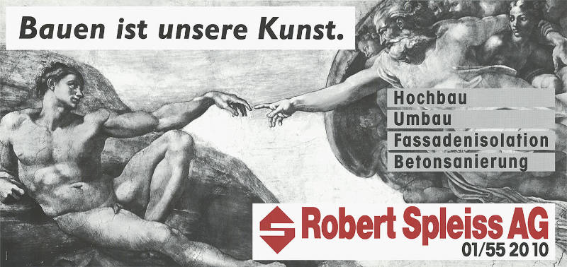 Bauen ist unsere Kunst. Hochbau, Umbau, Fassadenisolation, Betonsanierung. Robert Spleiss AG