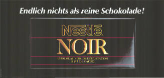 Endlich nichts als reine Schokolade! Nestlé Noir