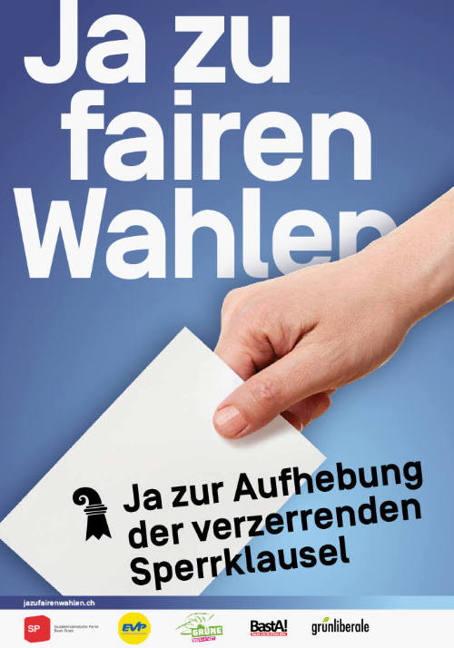 Ja zu fairen Wahlen, Ja zur Aufhebung der verzerrenden Sperrklausel