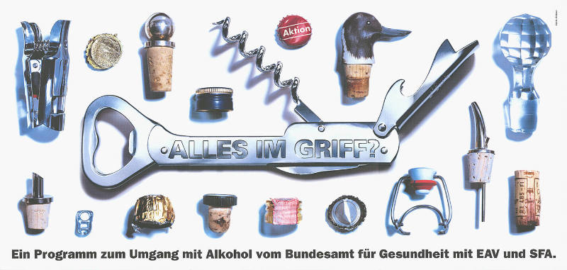 Alles im Griff? Ein Programm zum Umgang mit Alkohol vom Bundesamt für Gesundheit mit EAV und SFA.