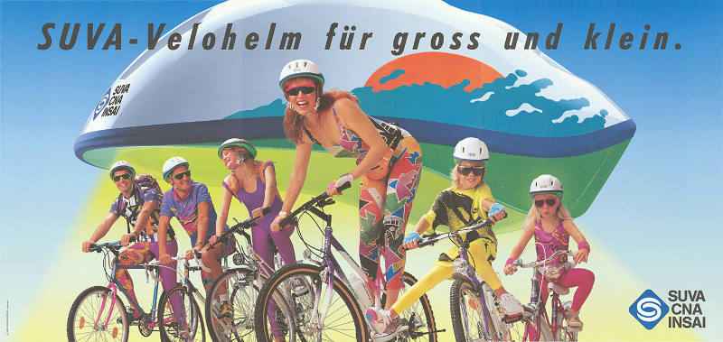 SUVA-Velohelm für gross und klein