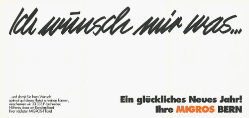 Ich wünsche mir was…, Ein glückliches Neues Jahr! Ihre Migros Bern

