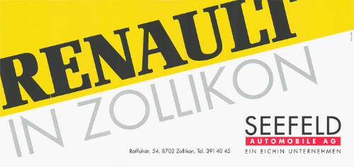 Renault in Zollikon, Seefeld Automobile AG