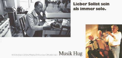 Lieber Solist sein als immer solo. Musik Hug