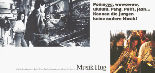 Poiiinggg, wowowow, uiuiuiu. Peng. Poff, jeah…, Kennen die Jungen keine andere Musik? Musik Hug