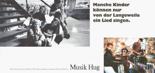 Manche Kinder können nur von der Langeweile ein Lied singen. Musik Hug
