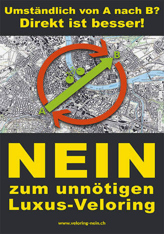 Umständlich von A nach B? Direkt ist besser! Nein zum unnötigen Luxus-Veloring