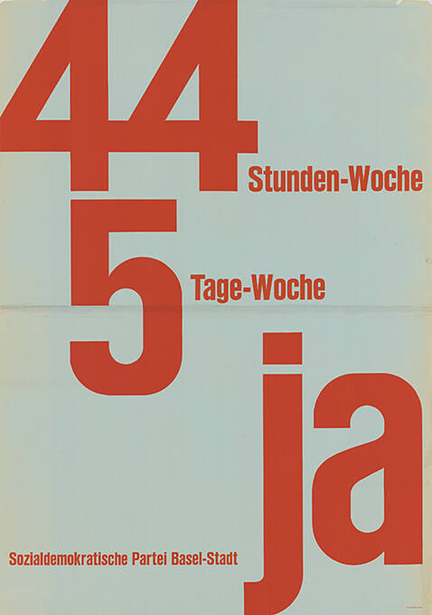 44 Stunden-Woche, 5 Tage-Woche, ja, Sozialdemokratische Partei Basel-Stadt