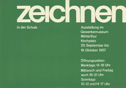 Zeichnen in der Schule, Gewerbemuseum Winterthur