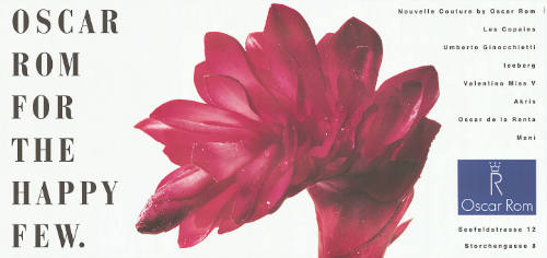 Oscar Rom for the happy few.