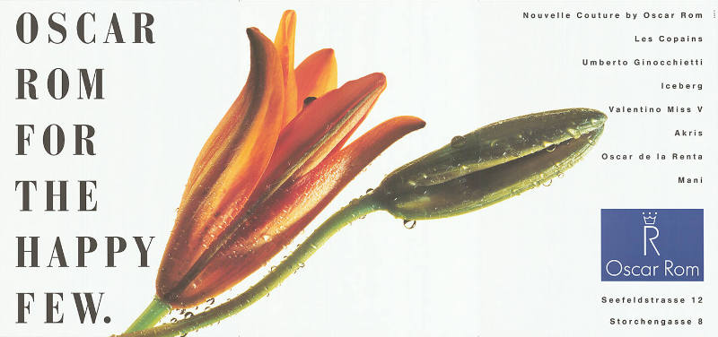 Oscar Rom for the happy few.