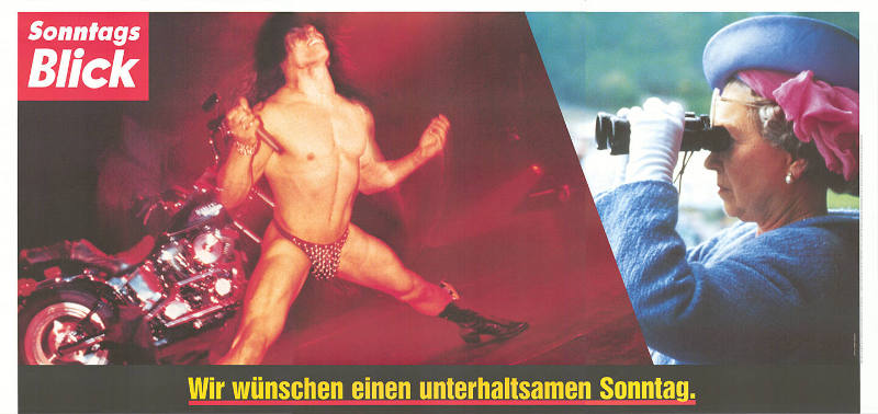 SonntagsBlick, Wir wünschen einen unterhaltsamen Sonntag.