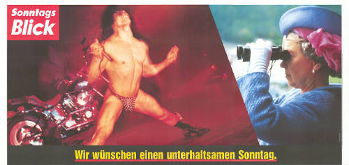 SonntagsBlick, Wir wünschen einen unterhaltsamen Sonntag.