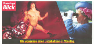 SonntagsBlick, Wir wünschen einen unterhaltsamen Sonntag.