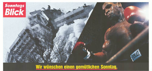 SonntagsBlick, Wir wünschen einen gemütlichen Sonntag.