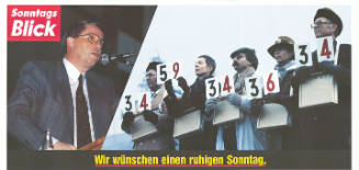 SonntagsBlick, Wir wünschen einen ruhigen Sonntag.