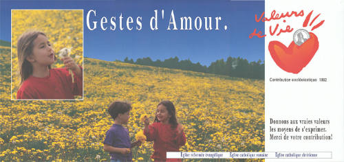 Gestes d’Amour. Valeurs de Vie