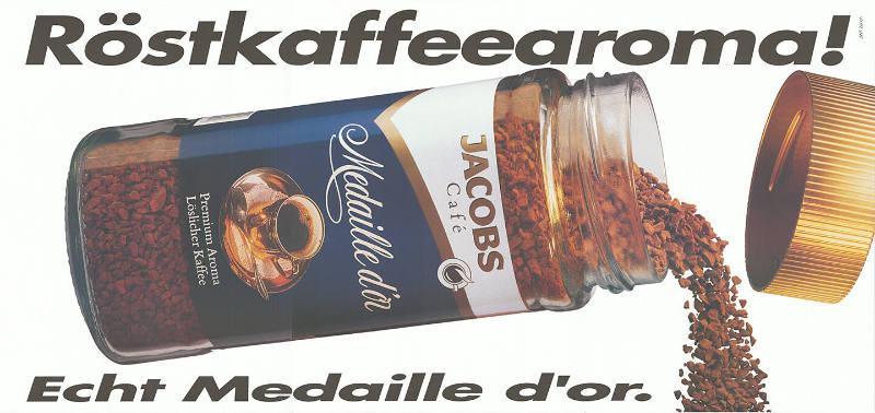 Röstkaffeearoma! Echt Medaille d’or.
