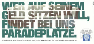 Wer auf seinem Geld sitzen will, findet bei uns Paradeplätze. Schöner Wohnen Haus