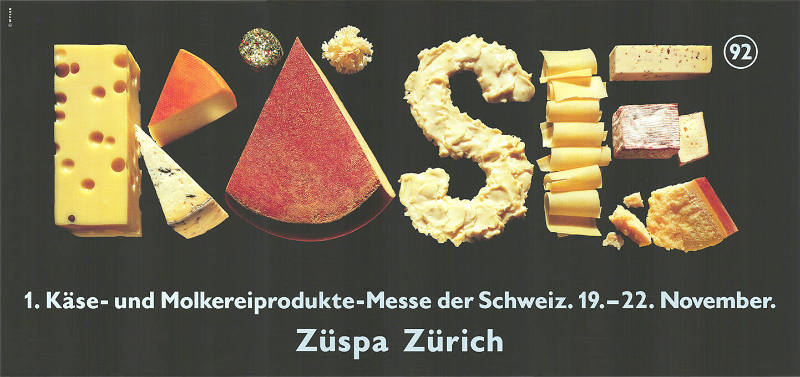 Käse, 1. Käse und Molkereiprodukte-Messe der Schweiz, Züspa Zürich