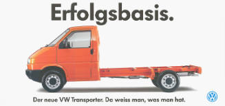 Erfolgsbasis. Der neue VW Transporter. Da weiss man, was man hat.