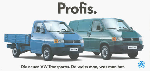 Profis. Der neue VW Transporter. Da weiss man, was man hat.