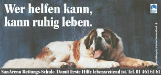 Wer helfen kann, kann ruhig leben. SanArena Rettungs-Schule. Damit erste Hilfe lebensrettend ist.