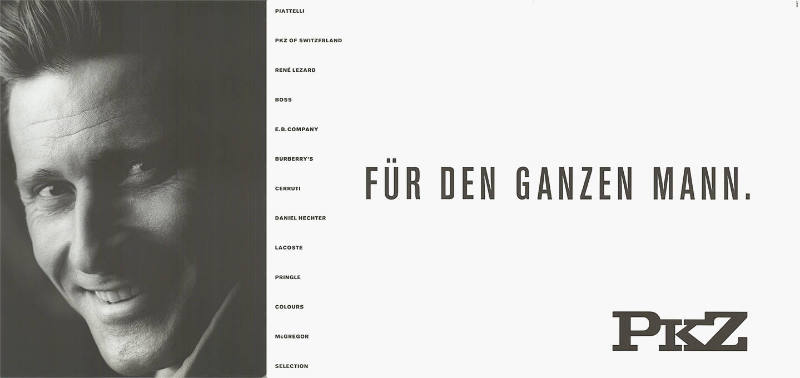 Für den ganzen Mann. PKZ