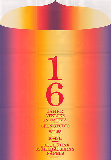 16 Jahre Atelier in Näfels, Open Studio