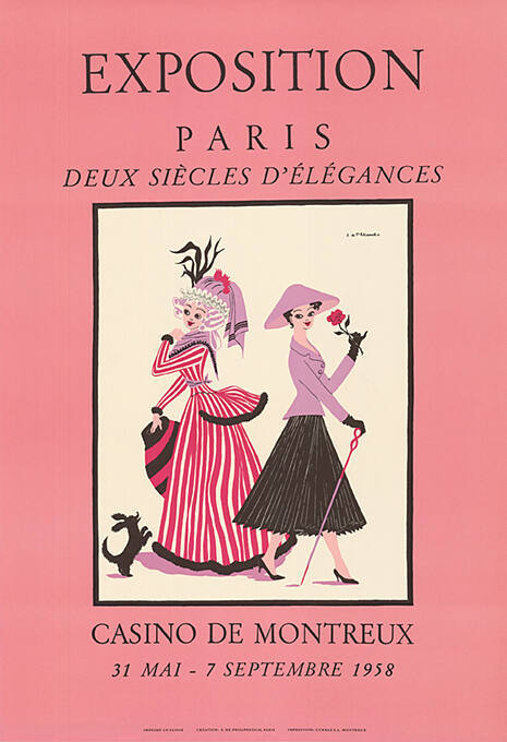 Exposition, Paris, deux siècles d’élégances, Casino Montreux