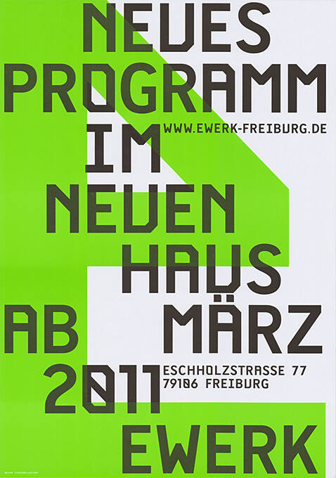 Neues Programm im neuen Haus, Ewerk Freiburg